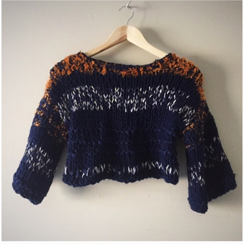 Anthropologie - hand knit by dollie sweater xs